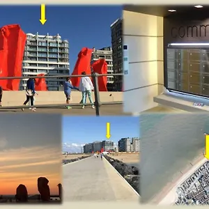 Panoramic View On Beach, Ships, Sea - Place To Be , Ostende Belgique